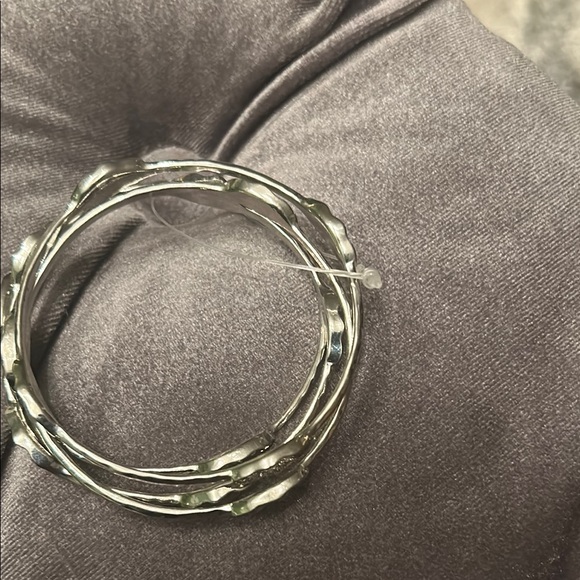 Silver Bangle Set - Picture 4 of 6